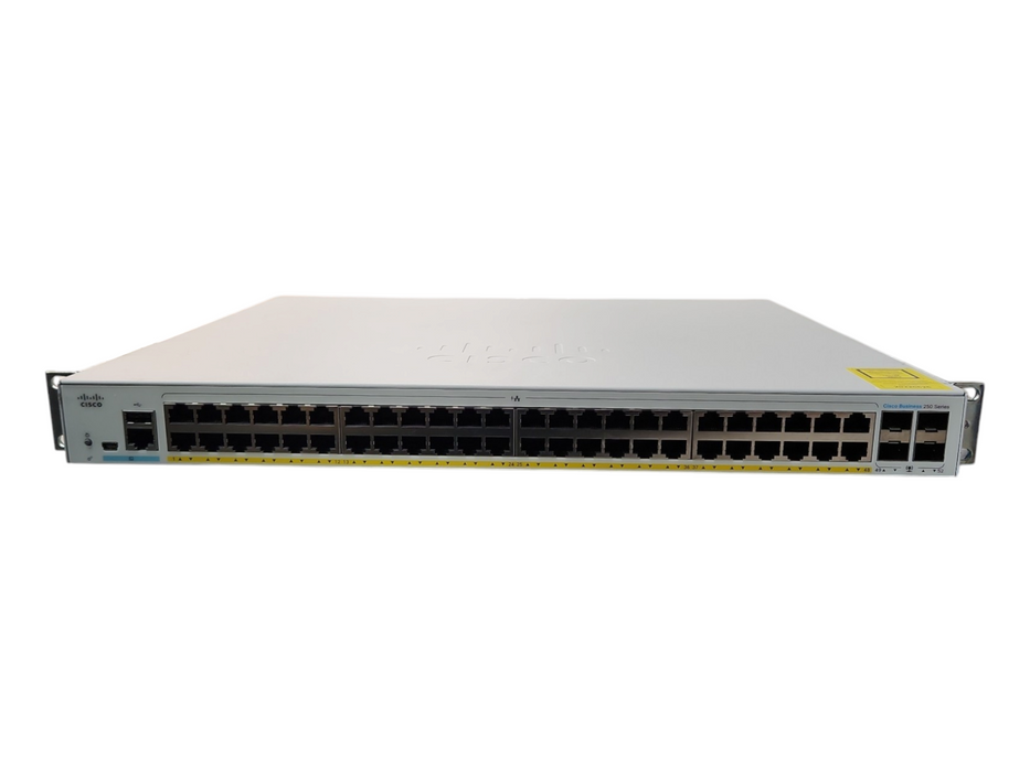 Cisco CBS250-48PP-4G V02, 48-Port Gigabit PoE+ 195W Smart Switch Q