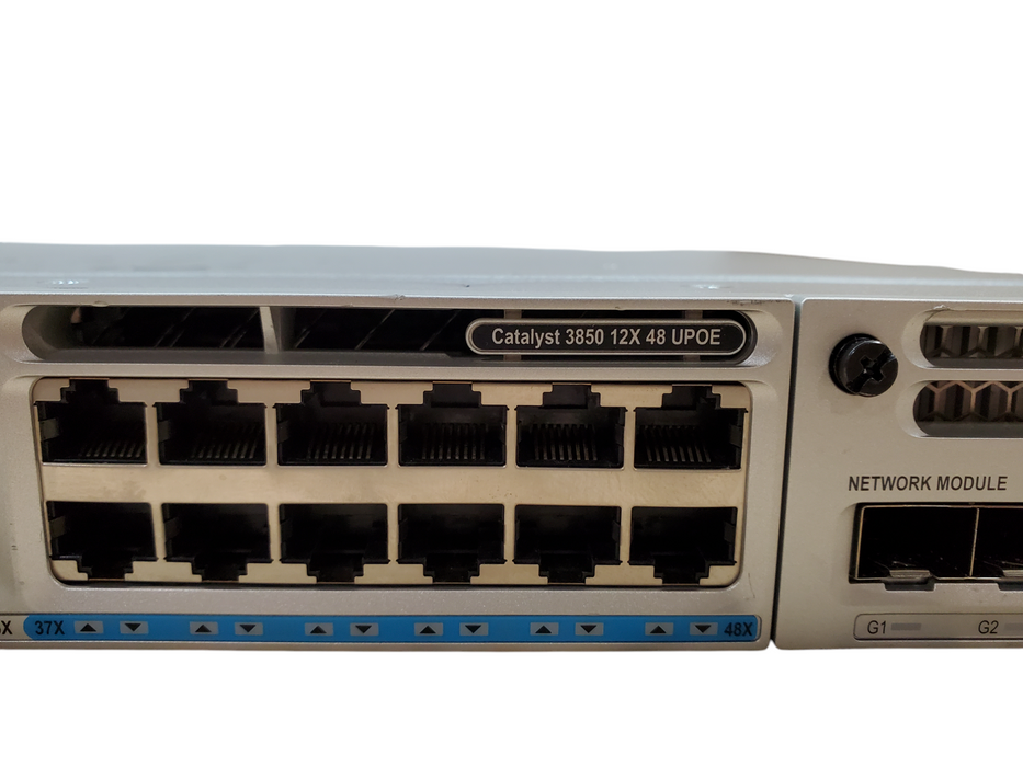 Cisco WS-C3850-12X48U-S 48 Port UPoE w/ 2-10G Module & 2x PSU