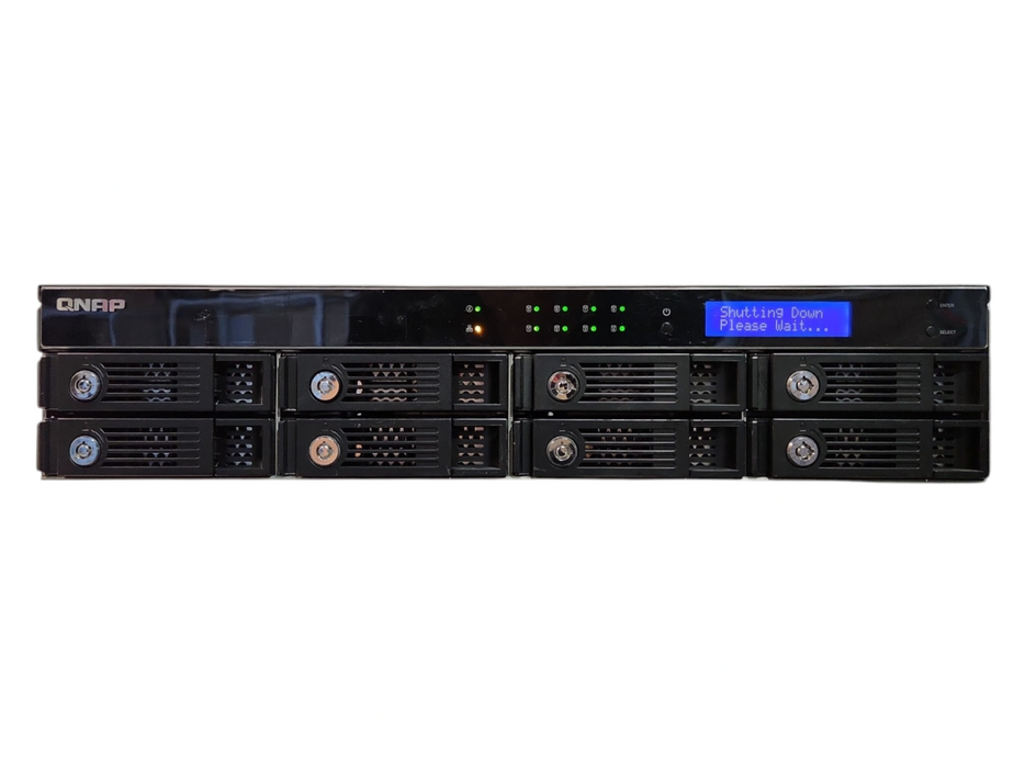 Qnap TS-809U-RP 8-Bays 2U NAS, 8x1TB HDDs