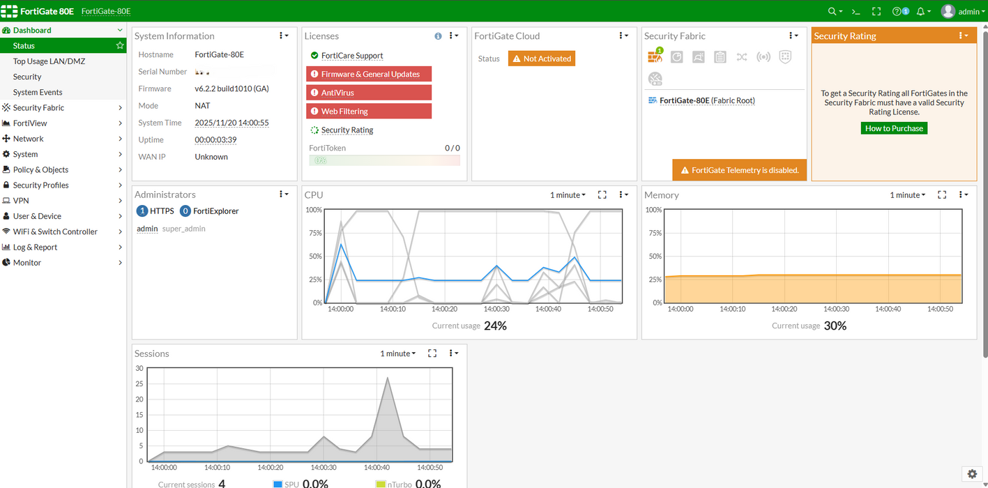 Fortinet FortiGate 80E FG-80E | Network Security Firewall Appliance  )