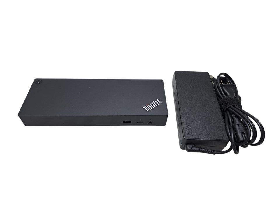 Lenovo ThinkPad Thunderbolt 3 Workstation Dock 40AN DK1841 w/ 135W Adapter )
