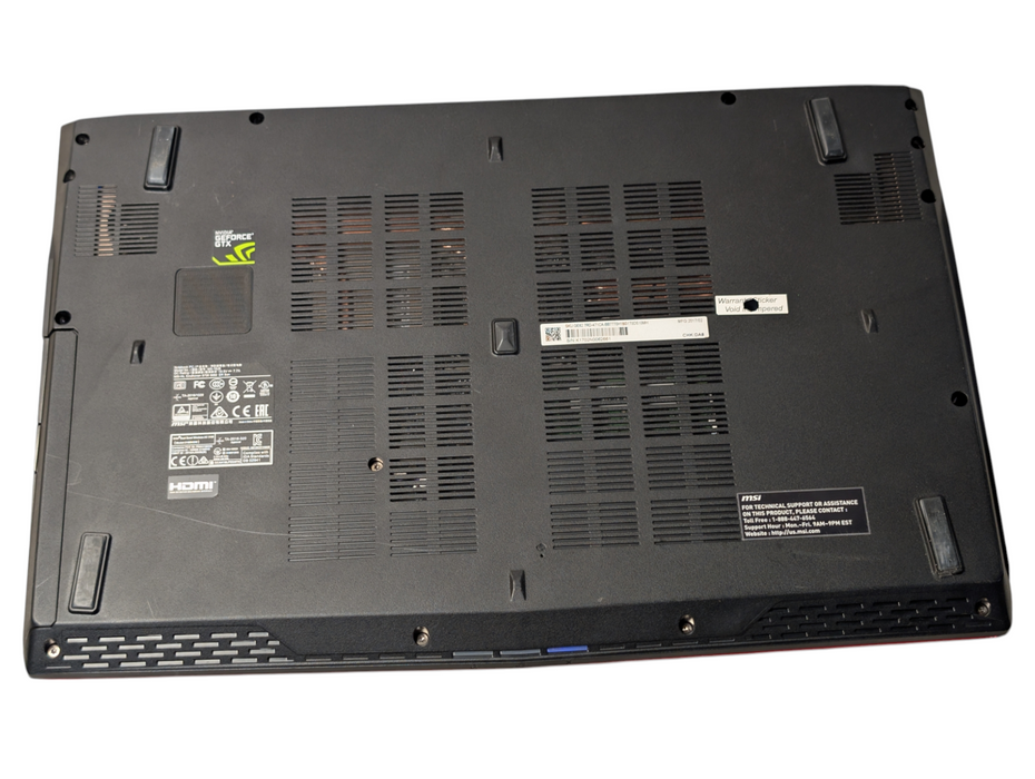 MSI GE62 7DR Apache Intel Core i7-7700HQ 16GB RAM 256GB SSD + 1TB HDD - BudLap