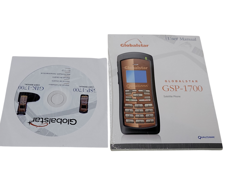 QUALCOMM GLOBALSTAR GSP-1700 HANDHELD SATELLITE PHONE, READ _