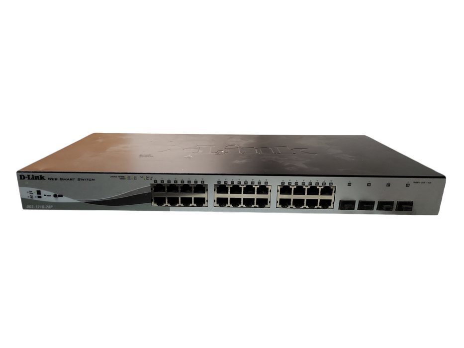 D-Link DGS-1210-28P, 28-Port Gigabit PoE 4x SFP Web Smart Switch