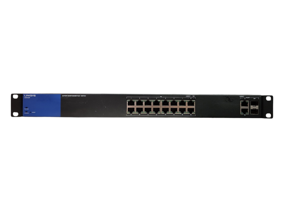 Linksys LGS318p 18-Port Business Smart Gigabit PoE+ Managed Network Switch