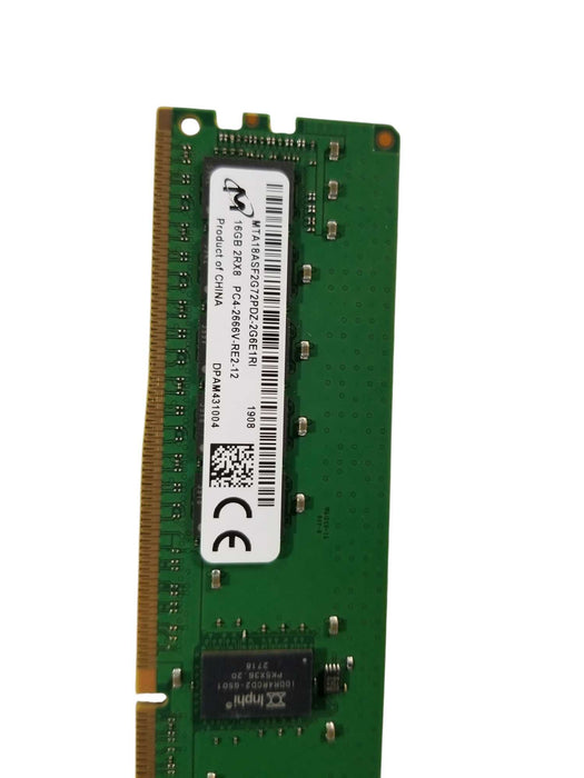 Micron 16GB 2RX8 PC4-2666V-RE2-12 DDR4 Server Memory Q
