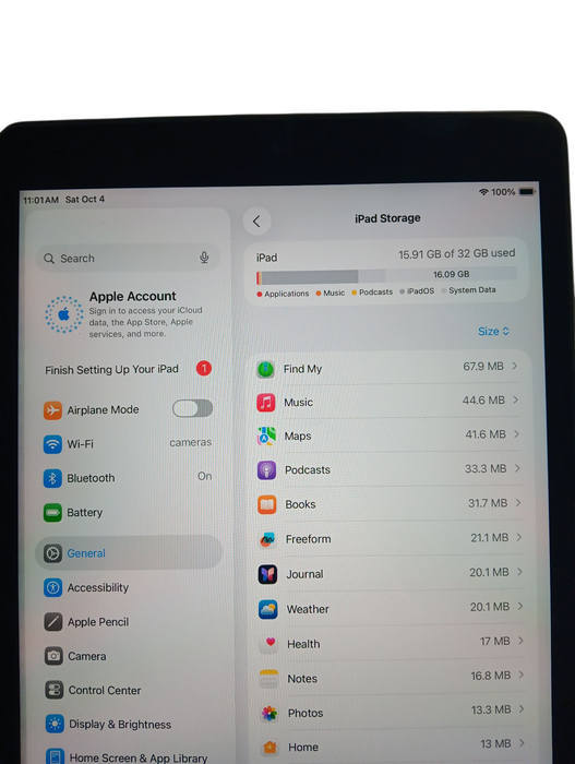Apple iPad 8th Gen  - 32GB - Space Gray [A2270] Read