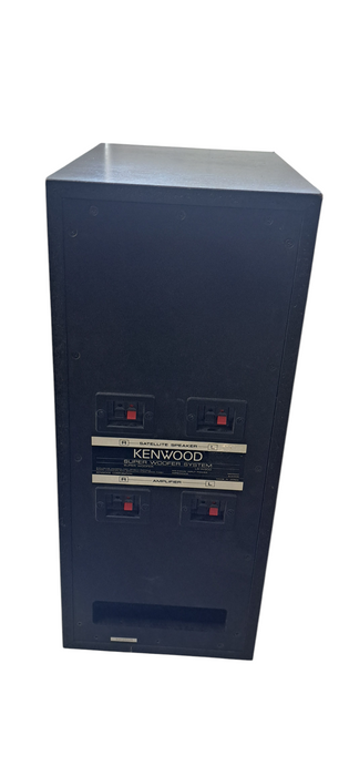 Vintage Wooden Kenwood Super Woofer System Bundle – LS-W900 + 2× JL-S370