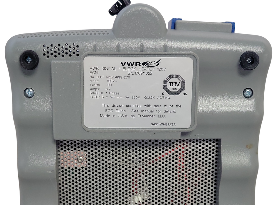 VWR Digital 1 Block heater 120V NO75838-270 _