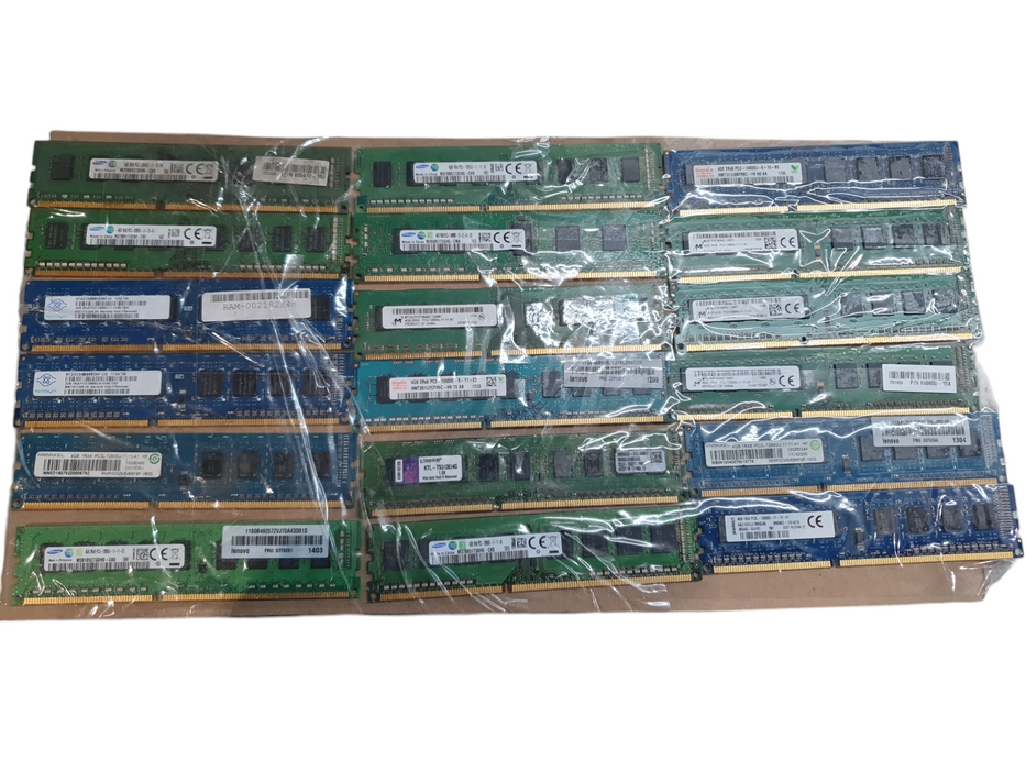 Lot of 90x Various brands DDR3 4GB, Desktop RAM