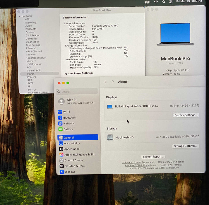 Apple MacBook Pro 16' 2023 M2 Pro 16GB RAM 512GB SSD No Power Adapter