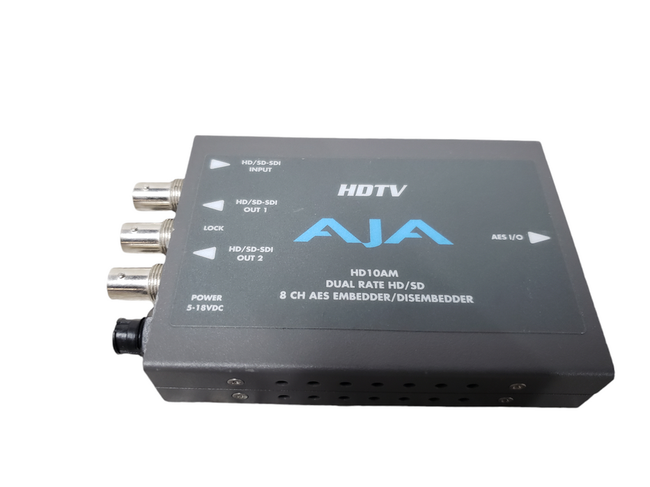 AJA HD10AM HD-SDI 8 Ch Embedder/De-Embedder W/ Audio Har