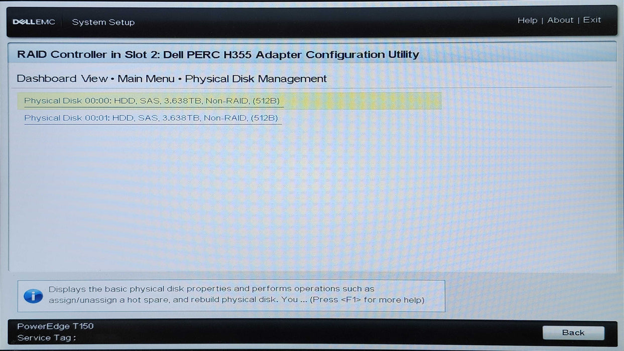 Dell PowerEdge T150, Xeon E-2336, 64GB DDR4, 2x4TB SAS, PERC H355