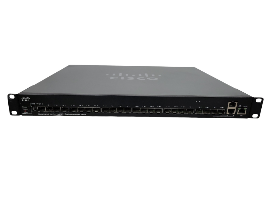 Cisco SG350XG-24F 24-Port 10G SFP+ Stackable Managed Switch !