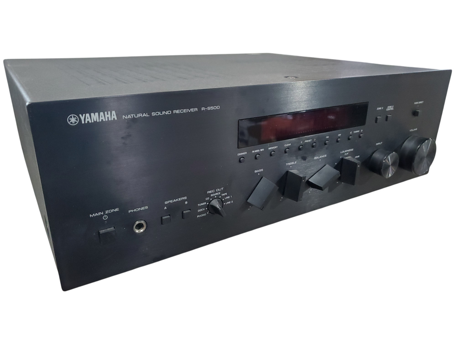 Yamaha R-S500 Natural Sound Stereo Receiver 75W/channel Tested With Remote