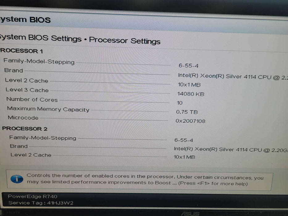 Dell PowerEdrge R740 - 2x Xeon Silver 4114 64GB DDR4 QLogic 10GB 2x750W PSU %