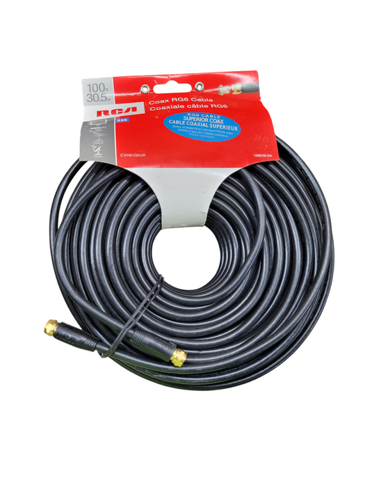 Coax RG6 Cable 100Ft