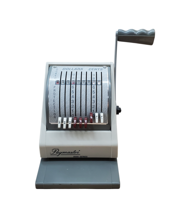 Paymaster Model 8500-9 Series Check Writer w/ Keys