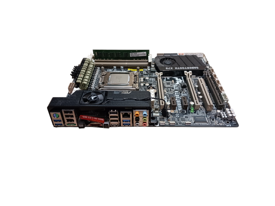 Sabertooth X79 Motherboard & Intel i7-4930K CPU 8GB DDR3 No I/O Shield