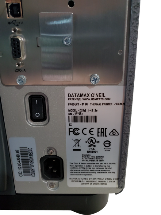 Honeywell I-4212e Data Max O'Neil I-Class Mark II Industrial Printer