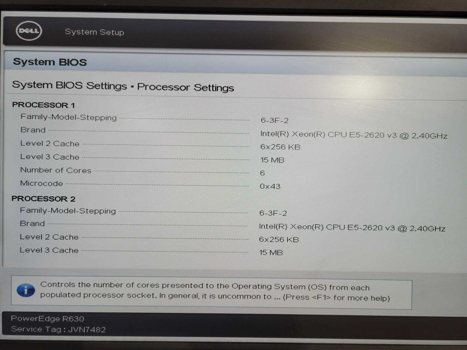 Dell PowerEdge R630 1U 2x Xeon E5-2620 v3 @ 2.31Hz 32GB RAM H730P Mini 8x 2.5" !