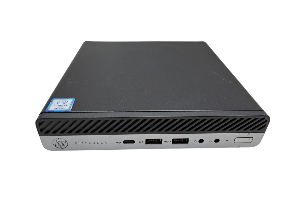 HP EliteDesk 800 G5 Mini | Intel Core i5-9500T, 8GB DDR4, 256GB NVMe, Wi-Fi )