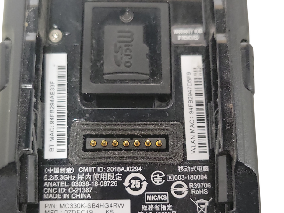 MC330K-SB4HG4RW Barcode scanner, No Battery, READ _