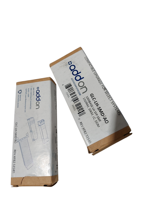 2- ADDON GLC-LH-SMD-AO 1000 Base- LH SFP SMF 1310NM, 10KM, LC,DOM  =