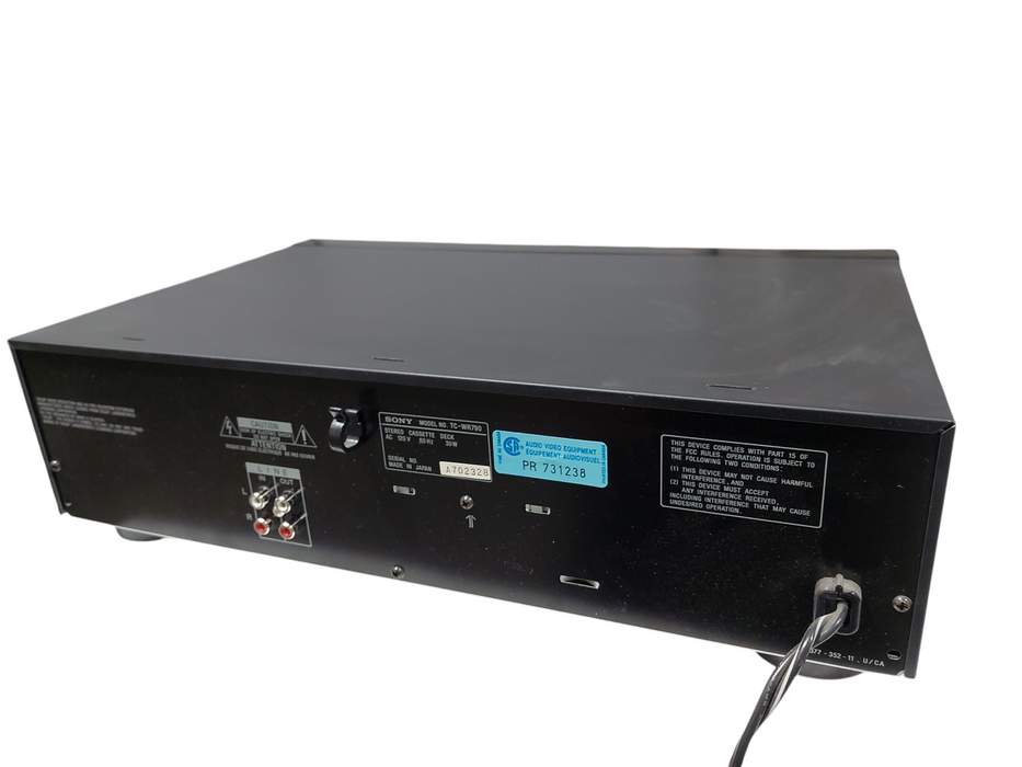 Sony Stereo Cassette Deck TC-WR790 =