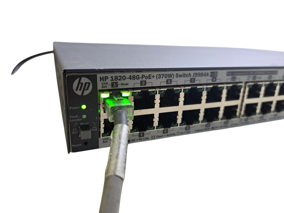 HP HPE 1820-48G-PoE+ J9984A | 48-Port Gigabit PoE+ 370W Network Switch