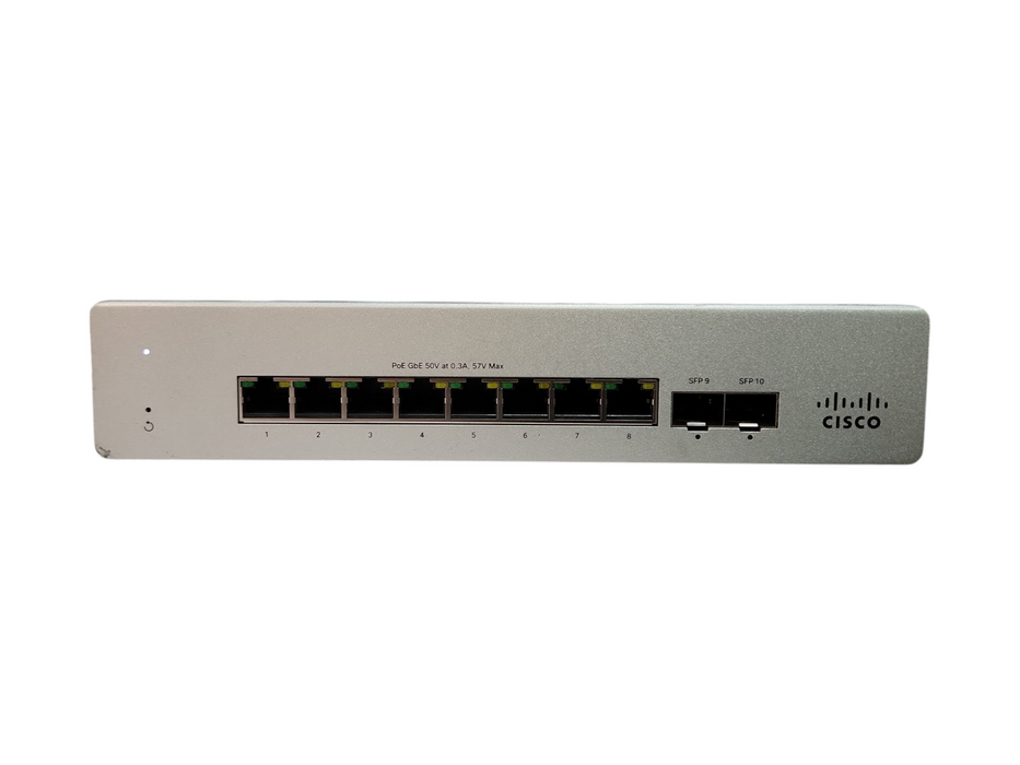 Cisco MS120-8FP, 10-Port Gigabit PoE Managed Ethernet Switch *UNCLAIMED