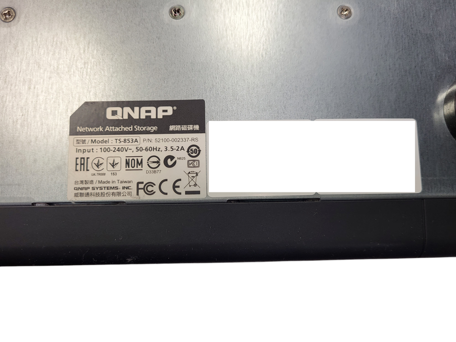 QNAP TS-853A 8x BAY 1.6GHz CPU 4GB DDR3L RAM Server NAS READ
