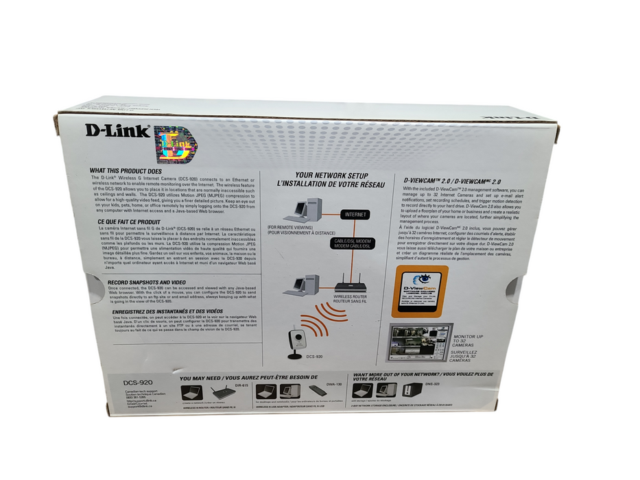 D-LINK DCS-920 Wireless-G Internet Camera