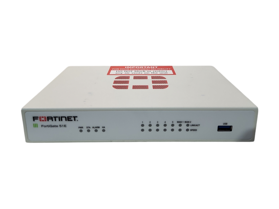 Fortinet FortiGate 51E Network Security Firewall Appliance (FG-51E)