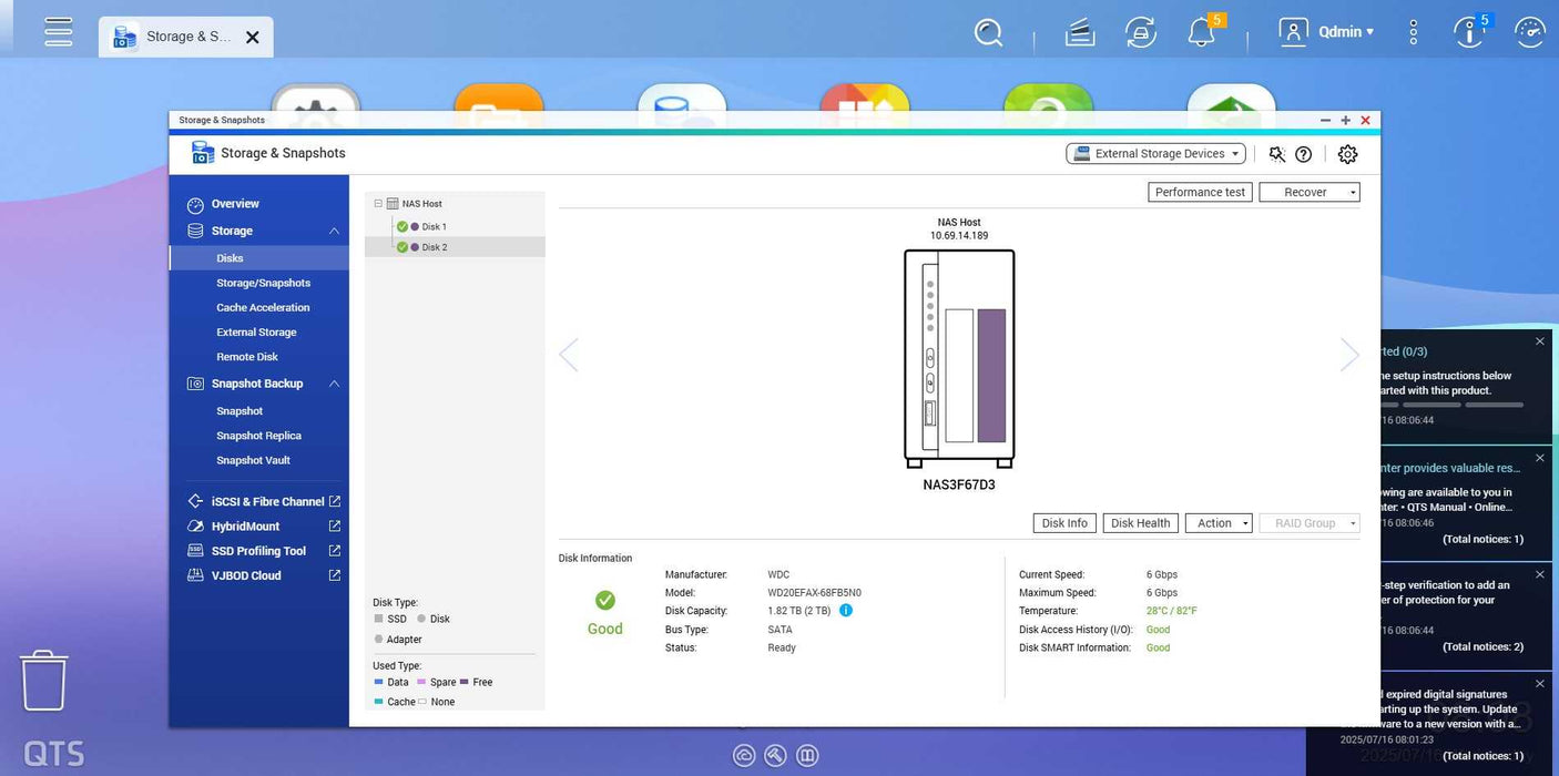 QNAP ‎TS-230 2 Bay NAS Storage Array with 2x 2TB HDDs  _