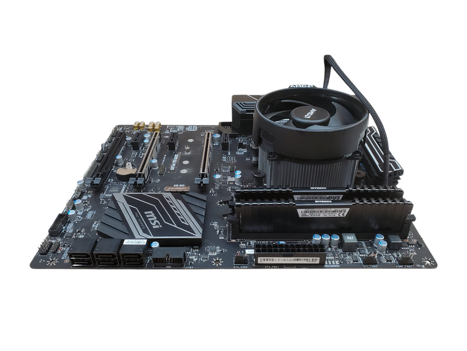 MSI X370 SLI PLUS AM4 Motherboard, Ryzen 7 1700 16GB DDR4 - No I/O Shield