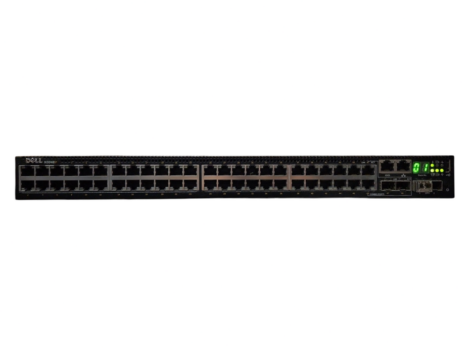 Dell N3048P, 48-Port Gigabit PoE+, 2x 10G SFP+ Managed Switch, 2x 1100W