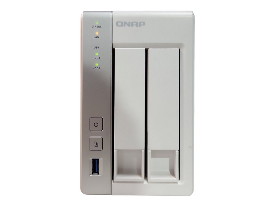 QNAP TS-231P, 2-Bay Network Attached Storage NAS 1GB RAM w/ 2x 4TB HDD