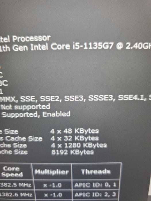 Dell Latitude 5420 Core i5-1135G7@2.40GHz 16GB RAM 256GB READ  Lap200