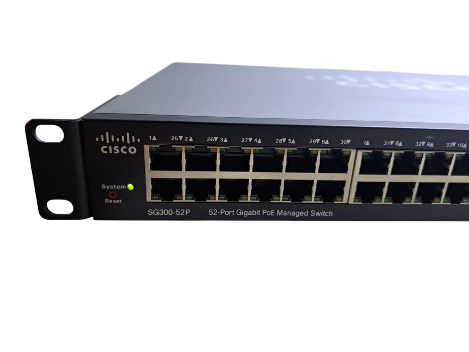 Cisco SG300-52P-K9 V04 | 52-Port Gigabit PoE Managed Switch w/ 2x SFP