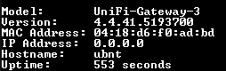 Ubiquiti Networks UniFi USG Security Gateway | Factory Reset !