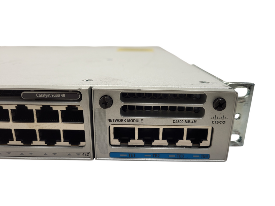 Cisco C9300-48T-E V02 | 48-Port Gigabit L2 Switch w/ C9300-NM-4M 10G Module $