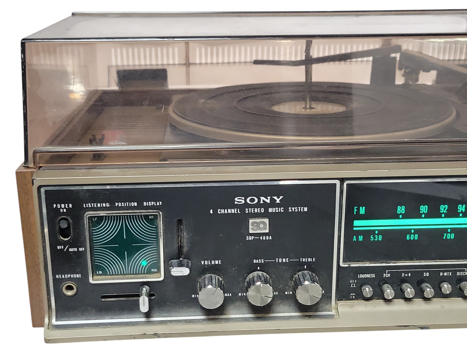 Sony 4CH Stereo music System SQP-400A, No Speaker, READ _