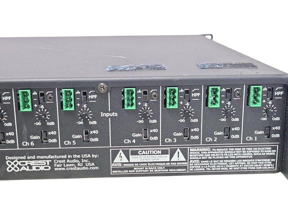 Crest Audio CM 2208 professional 8-Channel Amplifier _