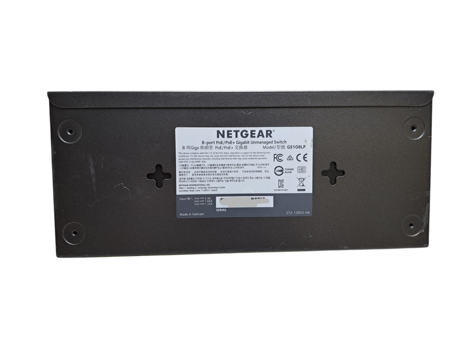 NETGEAR GS108LP | 8-Port Gigabit PoE/PoE+ Unmanaged Switch