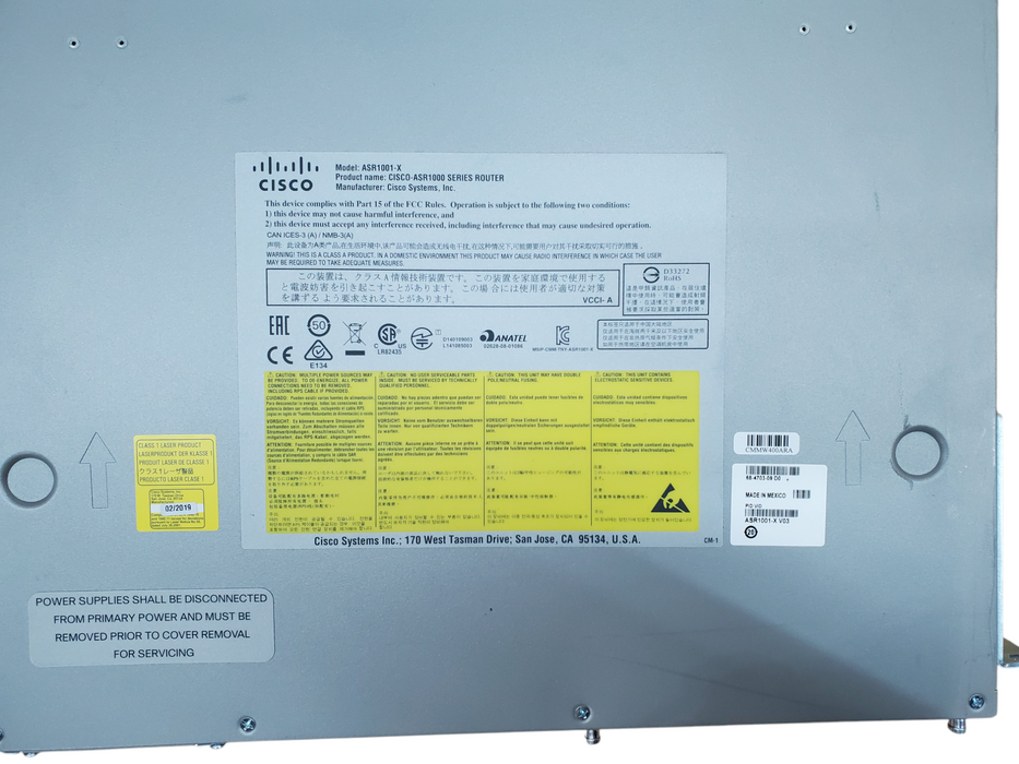 Cisco ASR1001-X V03 | Aggregated Services Router