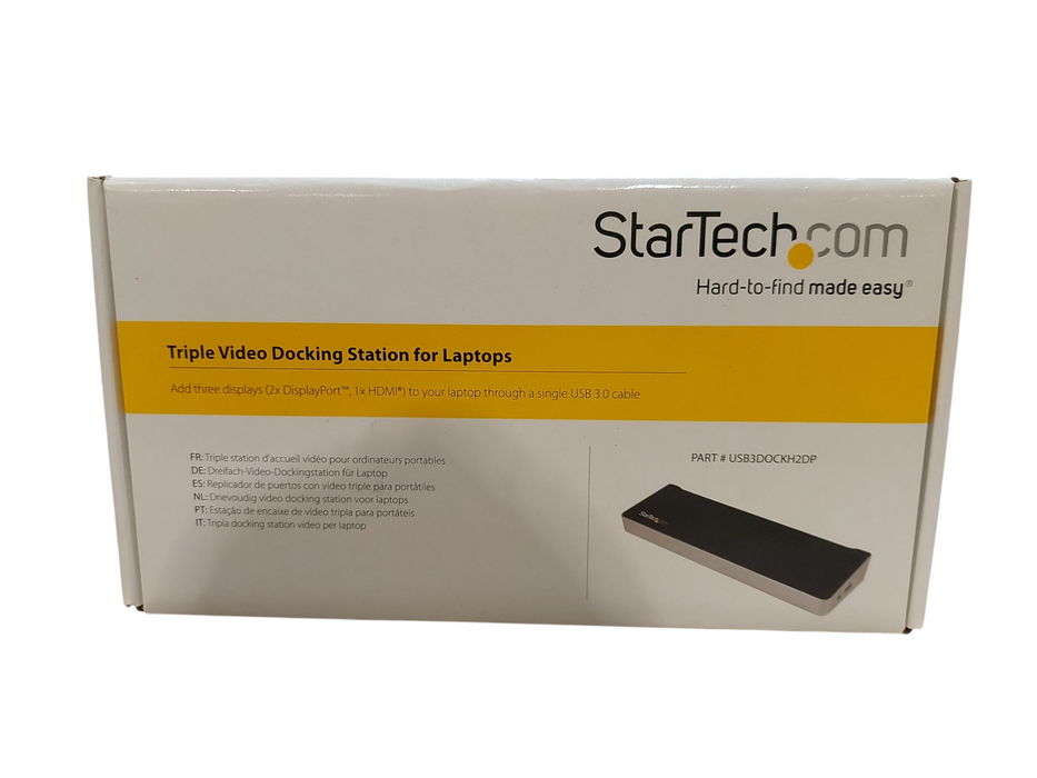 StarTech Triple Video Docking Station for Laptops USB3DOCKH2DP Q