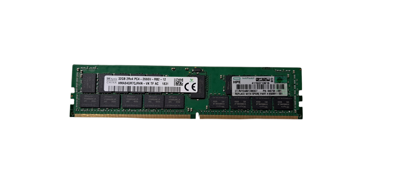 SK hynix Micron 32GB PC4-2666V メモリー MICRON 32GB PC4-2666V-R DDR4 REGISTERED ECC 2RX4 MEMORY