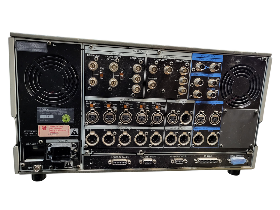Sony DVW-A500 Digital Videocassette Recorder Betacam Recorder  $
