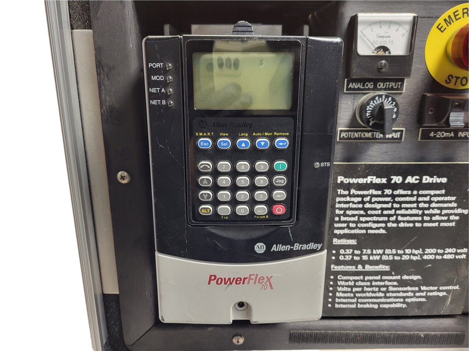 ALLEN BRADLEY 20AB4P2A0AYNNNNN PowerFlex 70 AC Drive READ $